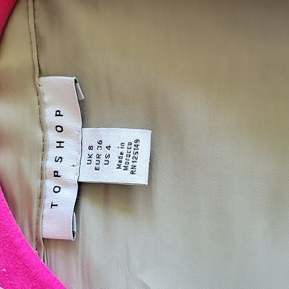 TOPSHOP Oversized Long Sleeve Shirt US4 - Picture 4 of 8